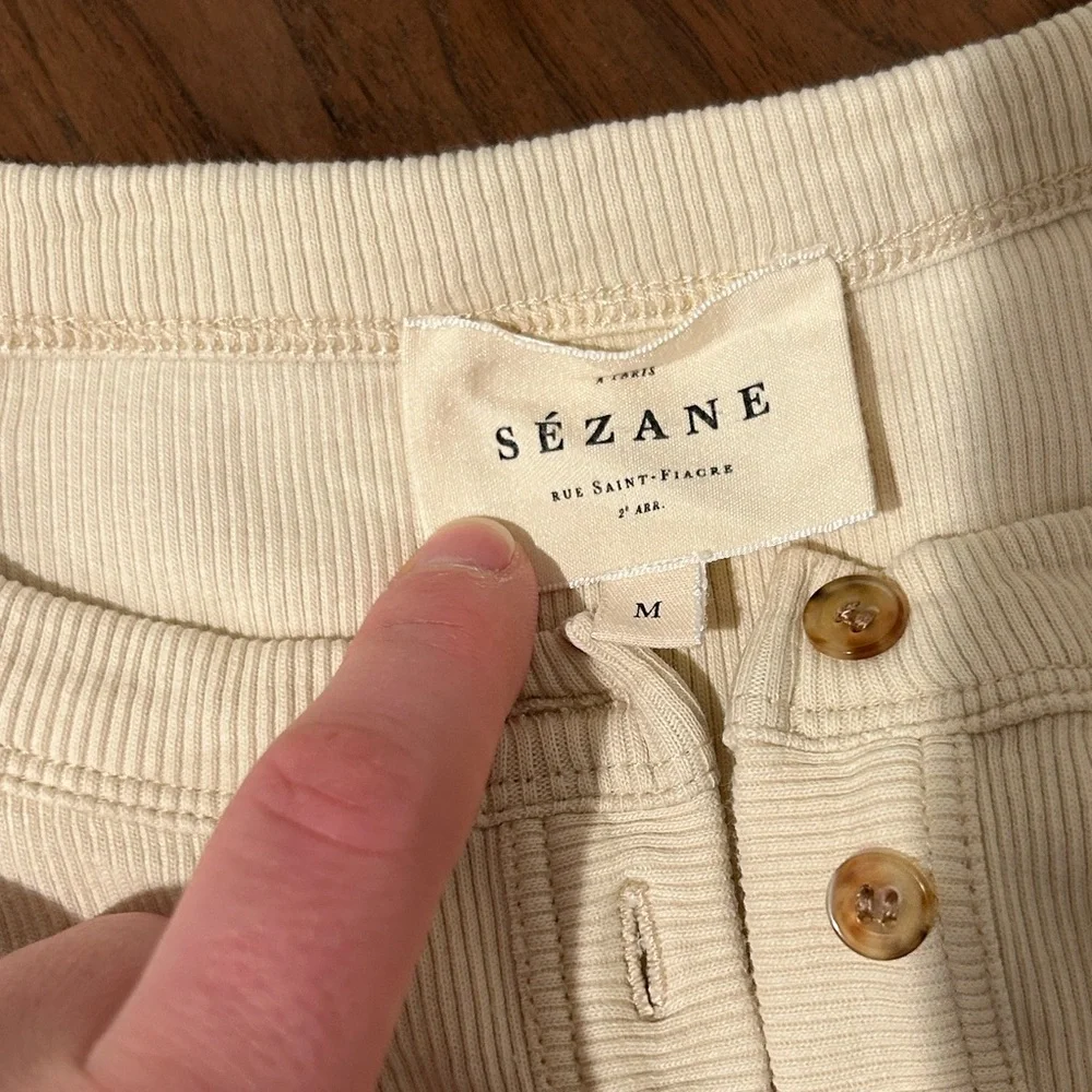 Sezane Félicien Top Cream - Size M PRICE FIRM - Picture 3 of 3